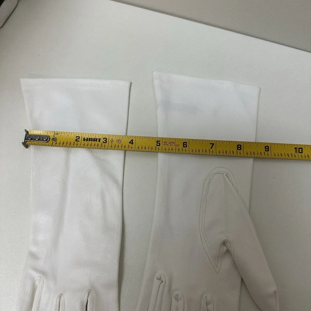 Vintage Women's White Double Woven Nylon Formal 11